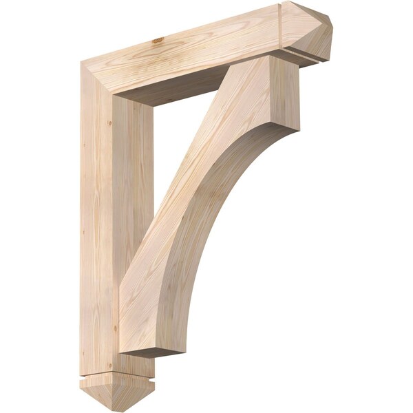 Ekena Millwork Westlake Arts and Crafts Smooth Bracket w/ Offset Brace, Douglas Fir, 7 1/2"W x 36"D x 44"H BKT0806X36X44WTL03SDF - main